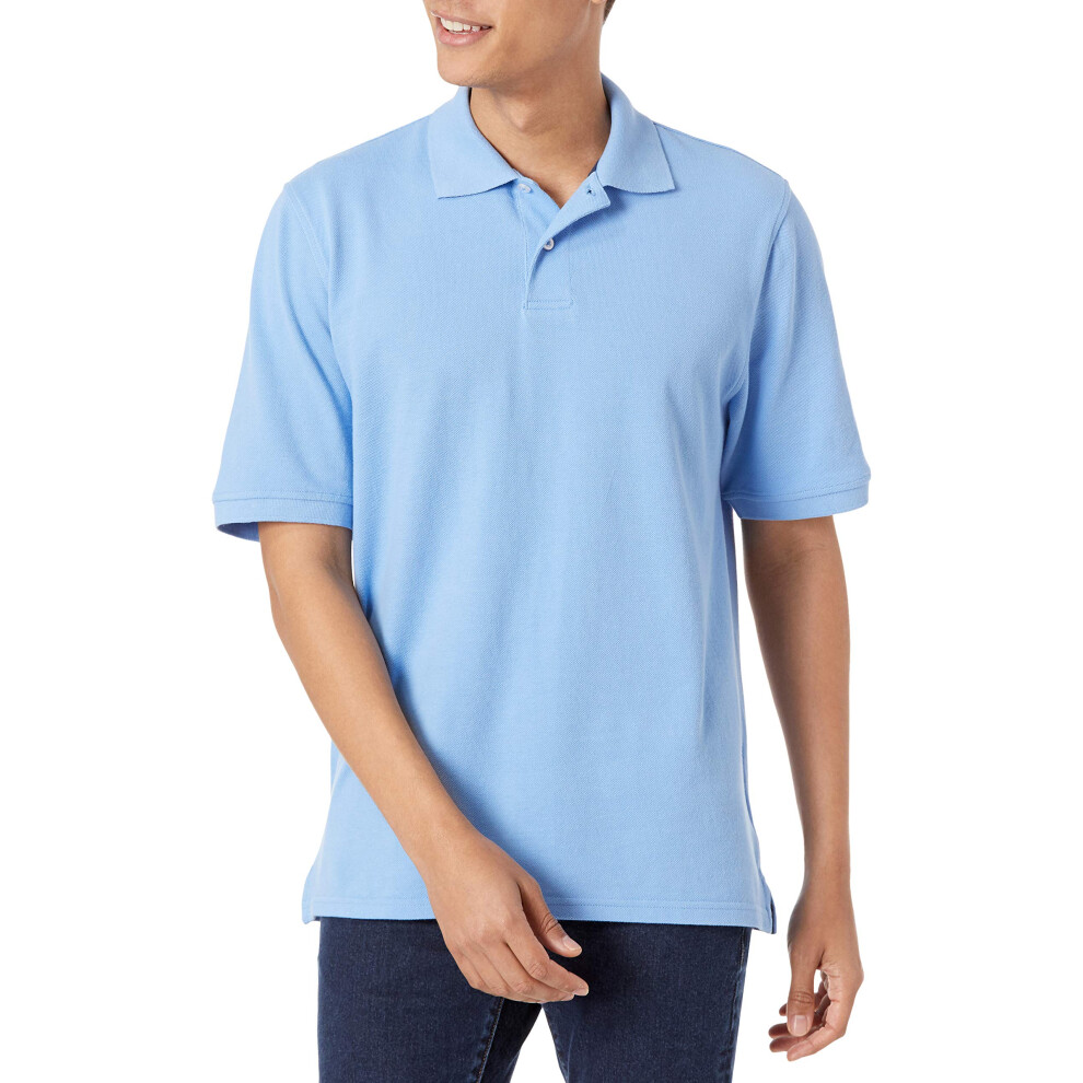 Amazon Essentials Mens Regular-Fit cotton Pique Polo Shirt (Available