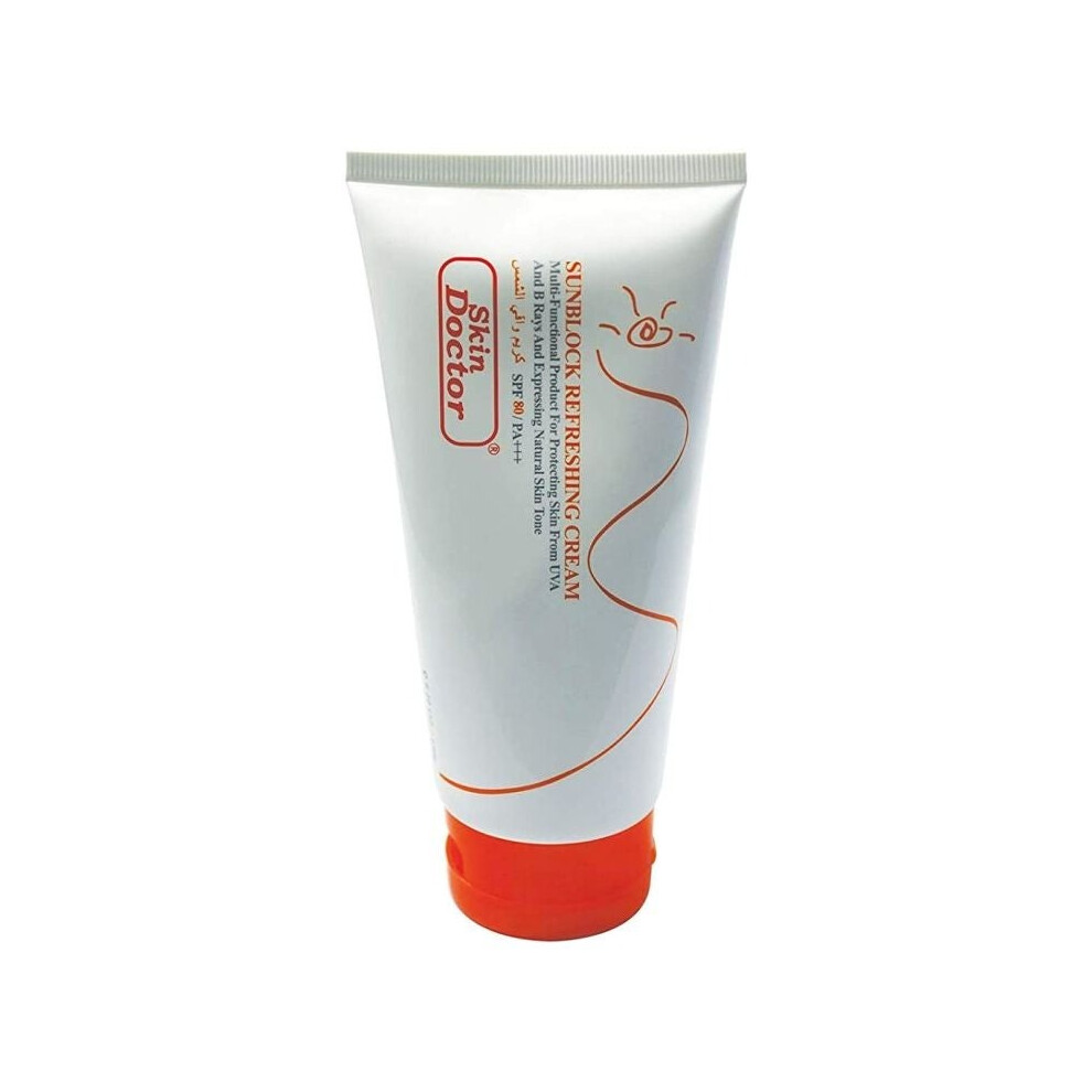Cream Skin Doctor Refreshing Sunblock Spf - Lightweight, Hydrating Broad-Spectrum Sunscreen (150G)