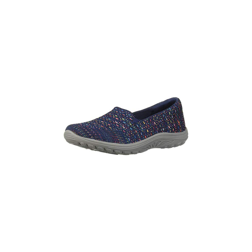 Skechers womens Reggae Fest - Wicker Engineered Knit Twin Gore Slip on