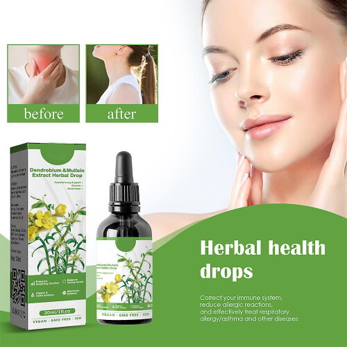 Dendrobium Mullein Extract - Powerful Lung Cleanse Respiratory Herbal Drop 1