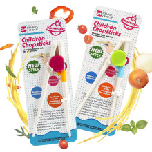 Kidsfantasy Kindereetstokjes 2 paar Trainingseetstokjes voor peuters, beginners, kleuters, kinderen, leeroefeningen, handoogco?dinatie, training en o
