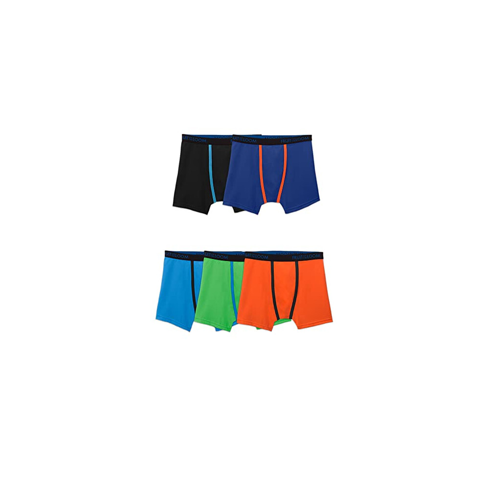 Fruit of the Loom boys Fruit Loom 5 Pack Breathable Boxer Brief Underw