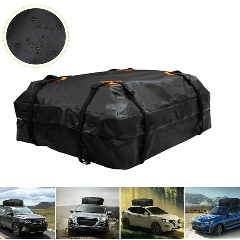 120x90x44cm Car Roof Top Rack Storage BagsTravel 600D Cargo Carrier Luggage Storage Waterproof