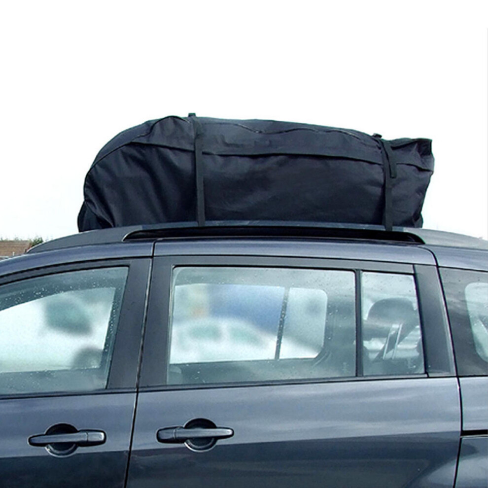 Universal 600D Waterproof Car Roof Cover 580L 130X100x45cm Top Rack Bag Carrier Cargo 4Wd Luggage Travel Au Black 4250937609227