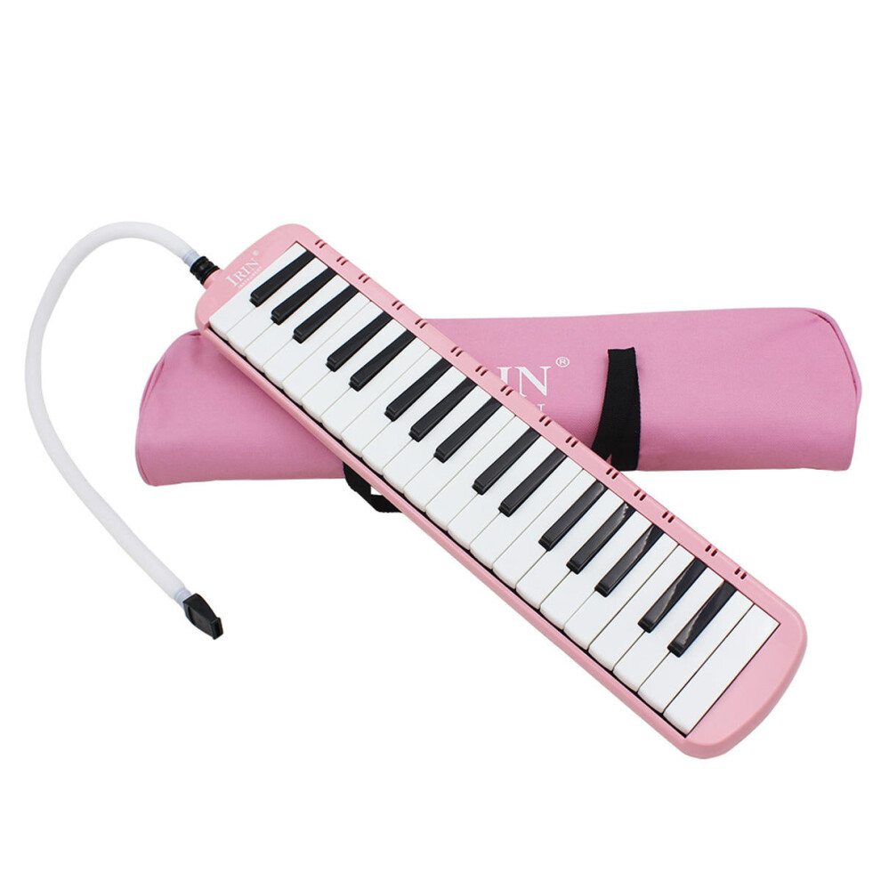 (Pink) 37-Key Melodica Harmonica Electronic Keyboard Mouth Organ With Handbag