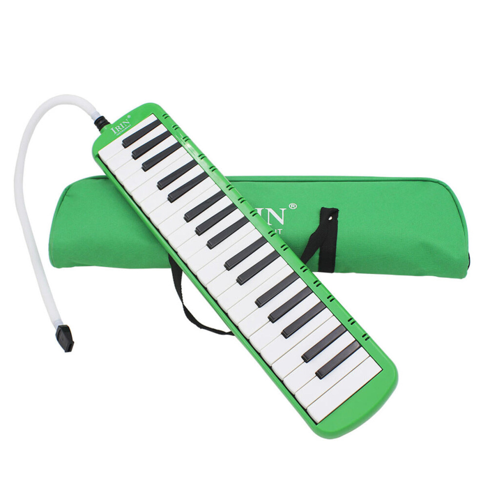 (Green) 37-Key Melodica Harmonica Electronic Keyboard Mouth Organ With Handbag