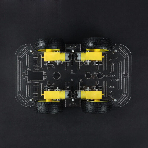 DIY 4WD Smart Robot Car Double-Deck Chassis Kit with Speed Encoder 2