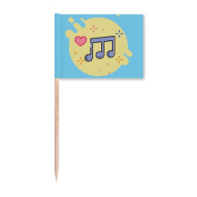 Loveliness Mignon Musical Mark Toothpick Flags Marker Topper Party Decoration