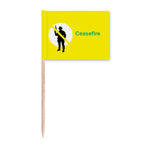 Maintain Peaceful World Art Deco Fashion Toothpick Flags Marker Topper Party Decoration