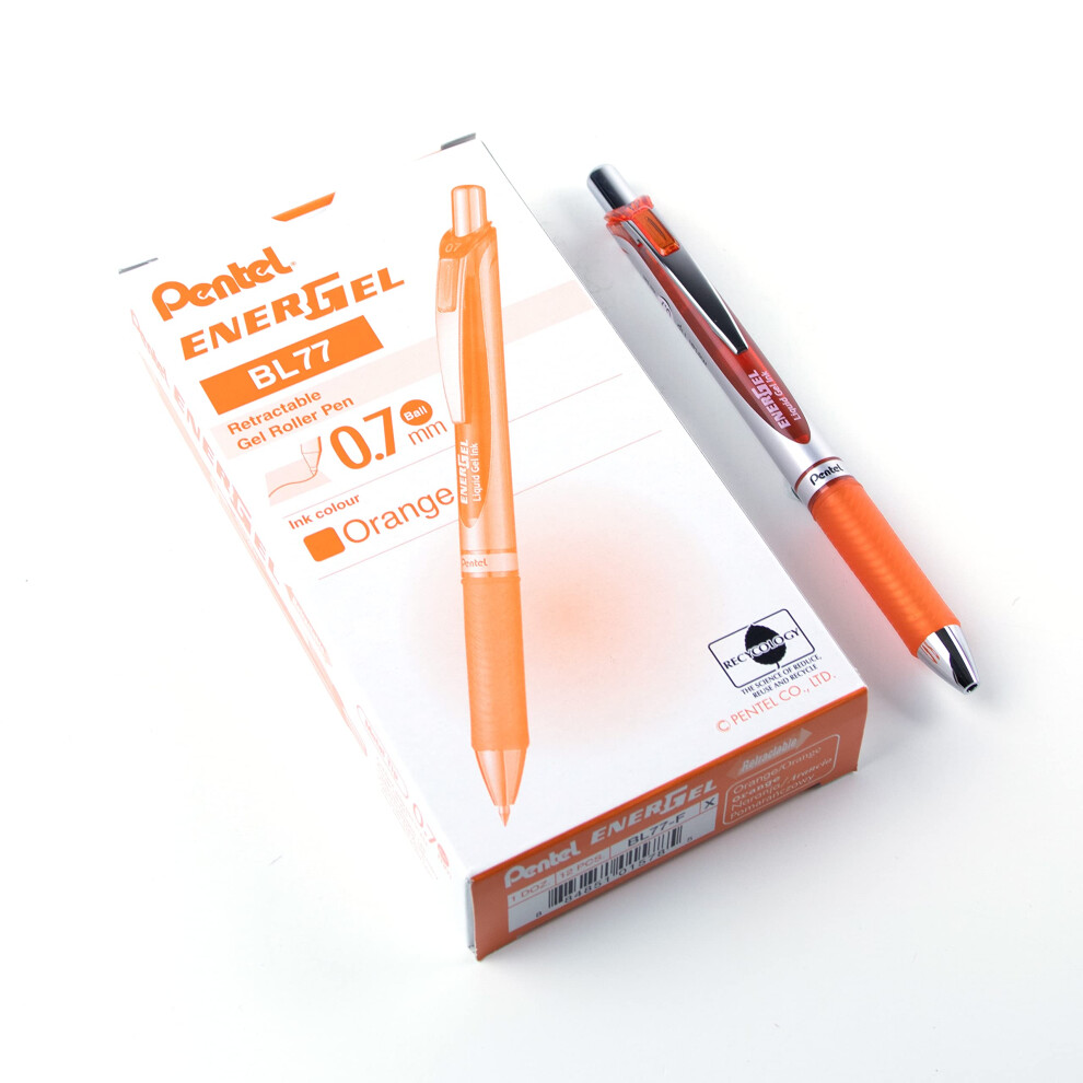 Pentel EnerGel Deluxe RTX Retractable Liquid Gel Pen  Medium Line  Met