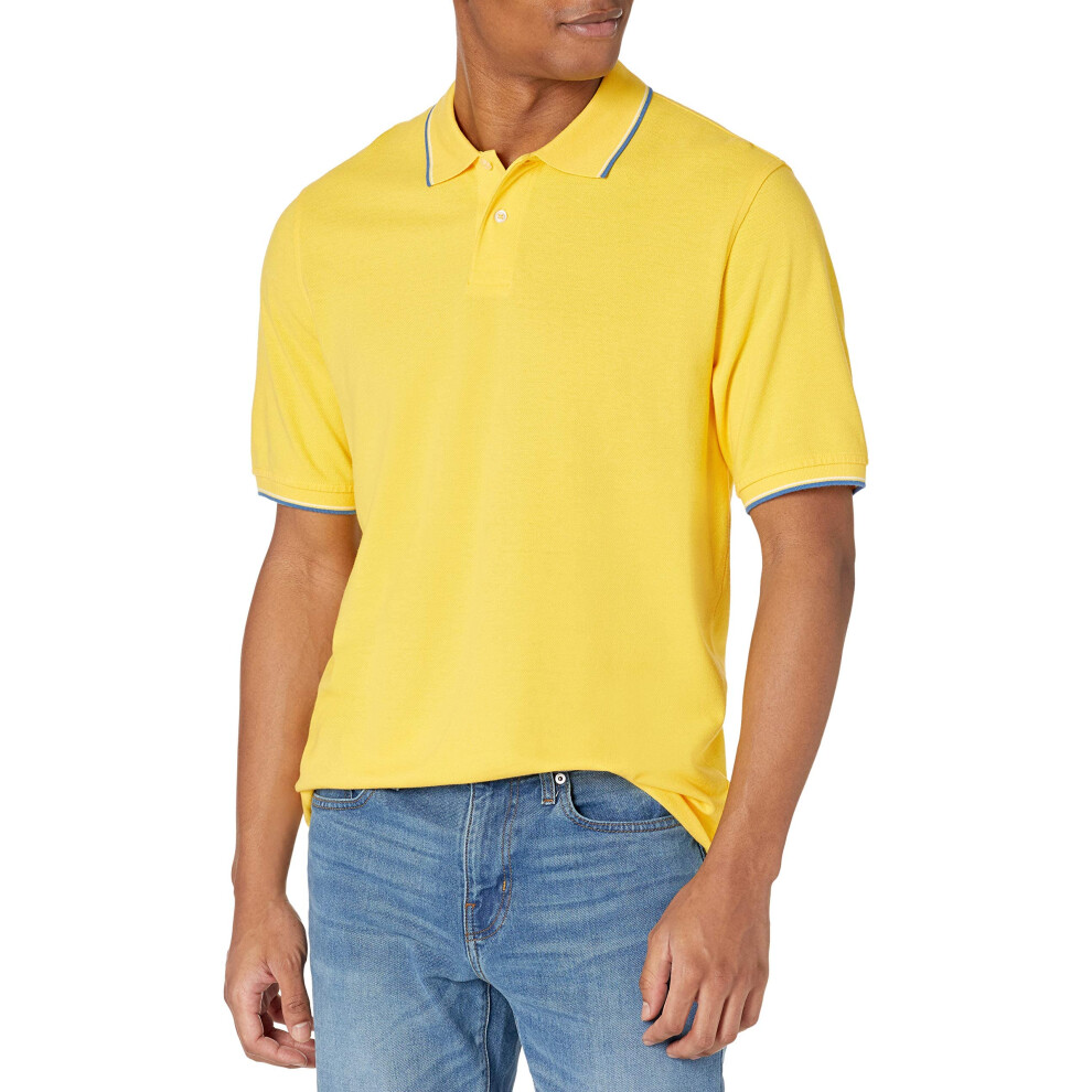 Amazon Essentials Mens Regular-Fit cotton Pique Polo Shirt (Available