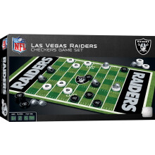 MasterPieces Familie Spel - NFL Las Vegas Raiders Damspel - Officiële Bordspel voor Kinderen & Volwassenen