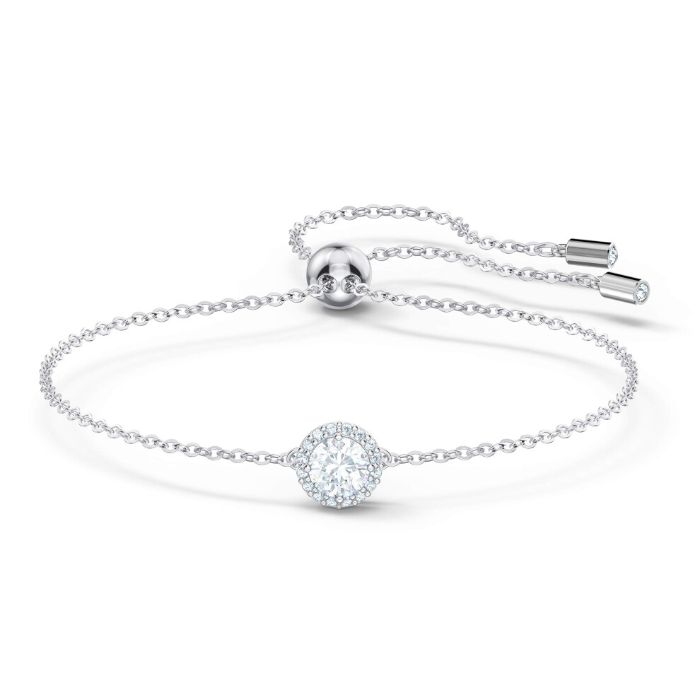 Swarovski Angelic Bracelet with Clear Crystals on a Rhodium Plated Cha