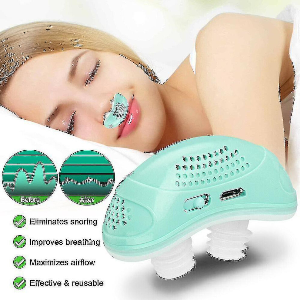 Bebetter Electric Mini Cpap Noise Anti Snoring Device Sleep Apnea Stop Snore Aid Stopper