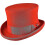 (Red, S) Hand Made Wool Top Hat Satin Lined Small To Xxl 1