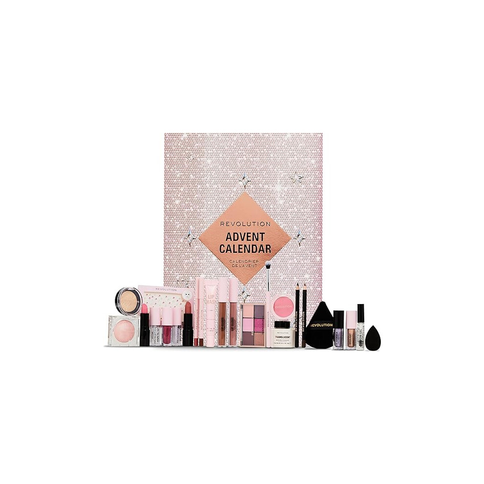 Revolution Beauty 24-Piece Holiday Beauty Advent Calendar