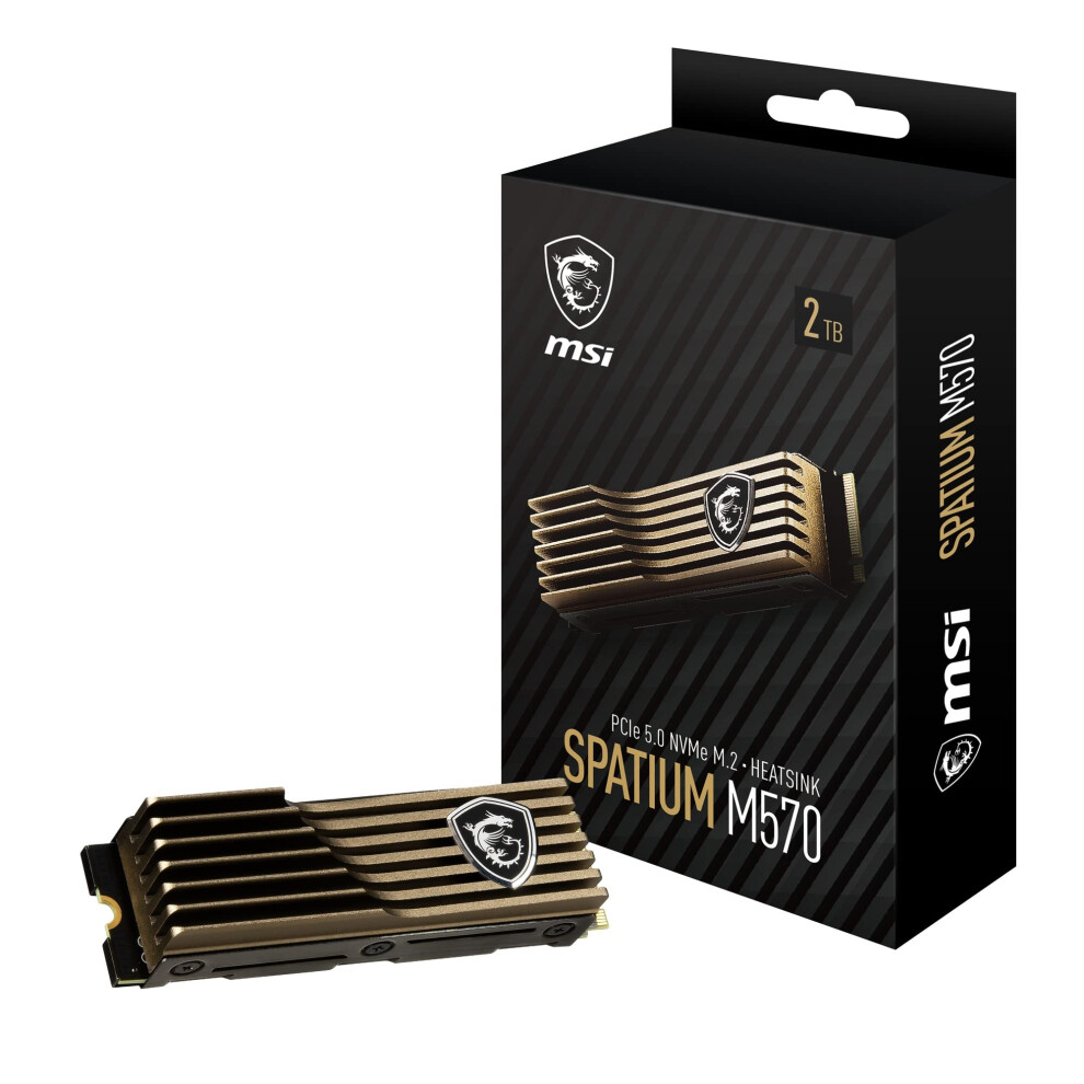 MSI SPATIUM M570 PCIe 5.0 NVMe M.2 2TB HS Internal SSD PCIe Gen5 NVMe