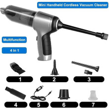 (Green) Ez Vac Pro Handheld Vacuum, Powercleany Vacuum Cleaner, Liyepro 3-in-1 Wireless Smart Vacuum Cleaner, Hyggevalg Car Vacuum, Cordless Vacuum Cleaner
