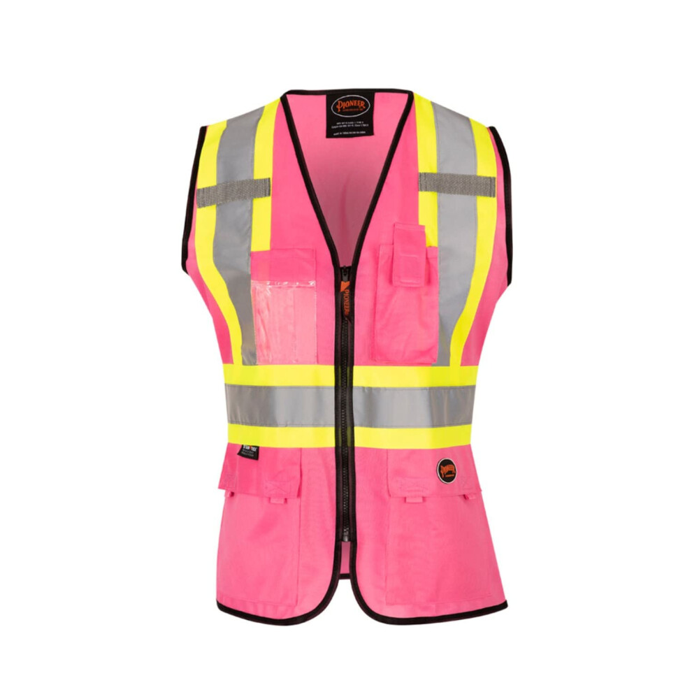 Pioneer Safety Vest for Women - 9 Pockets - Hi-Vis StarTech Reflective