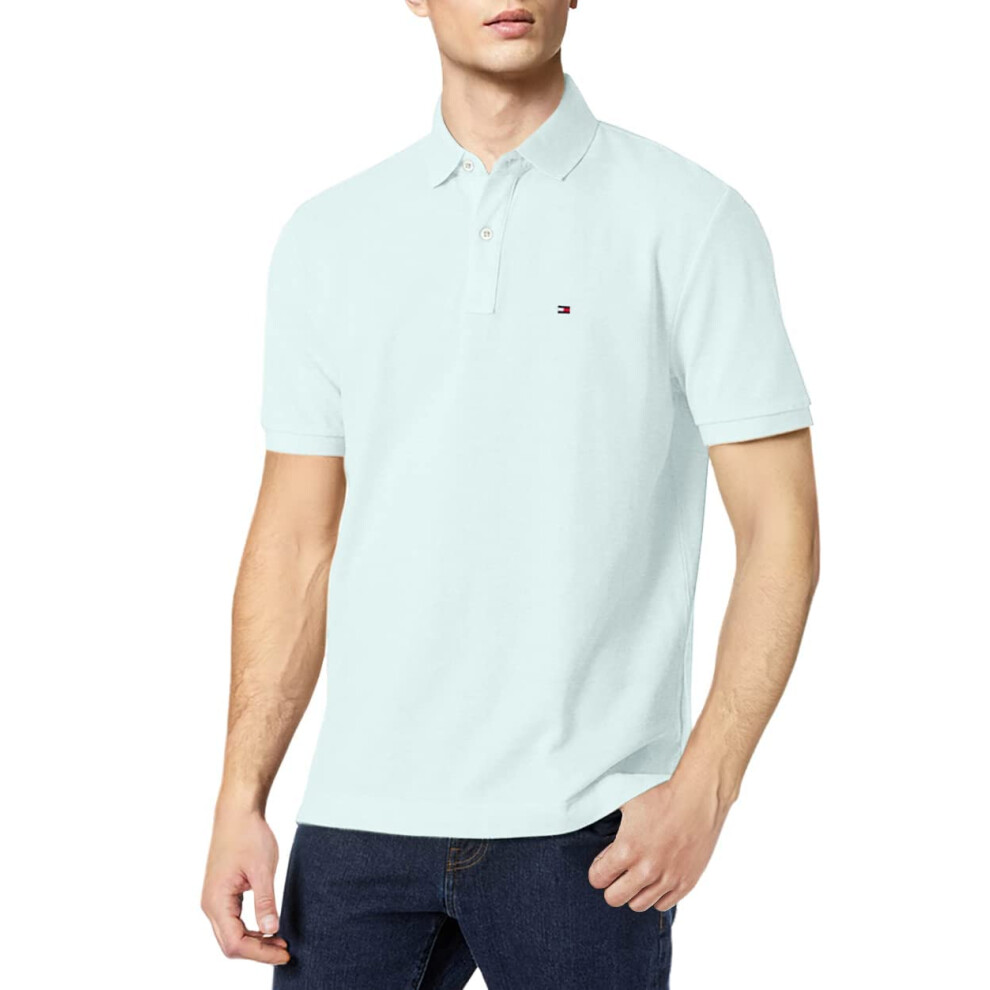 Tommy Hilfiger Mens Regular Short Sleeve cotton Pique Polo Shirt in cl