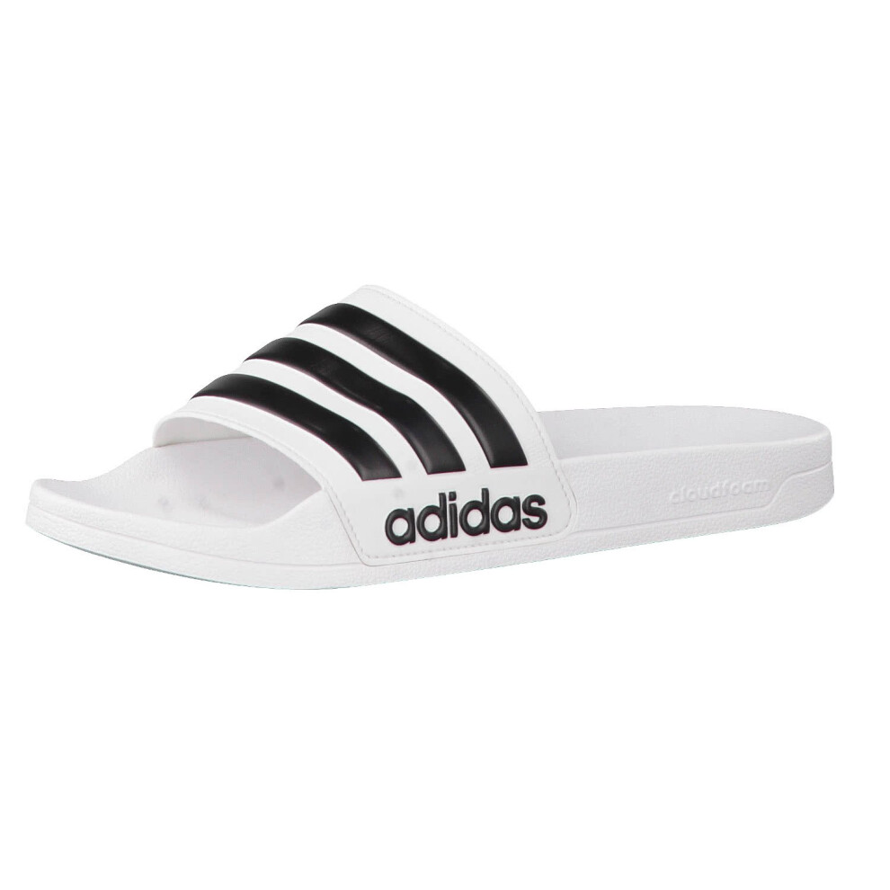 Adidas Men's Cloudfoam Adilette Adilette Flip Flops White (Footwear Wh