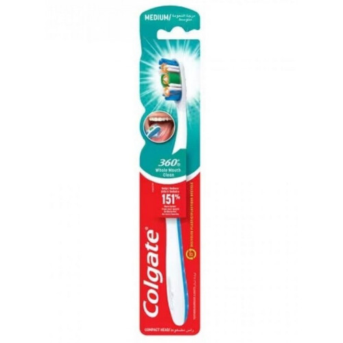 Colgate Colgate 360 whole mouth clean Medium Toothbrush Multicolor
