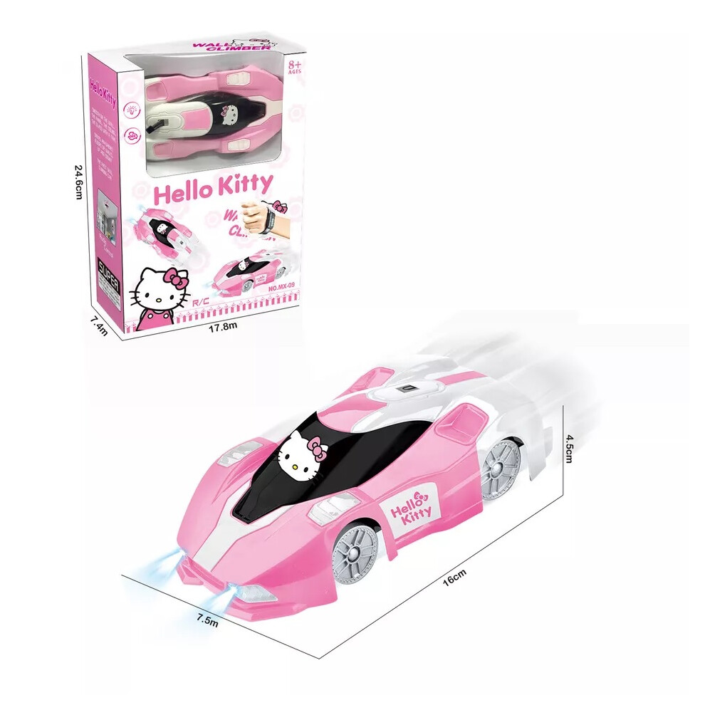 Sammar Gifts Hello Kitty Wall Climbing Rc Climber Floor Racing Stunt Car Toy