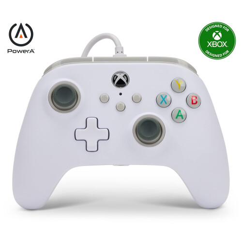 PowerA Wired controller for Xbox Series XS - White  gamepad  video gam