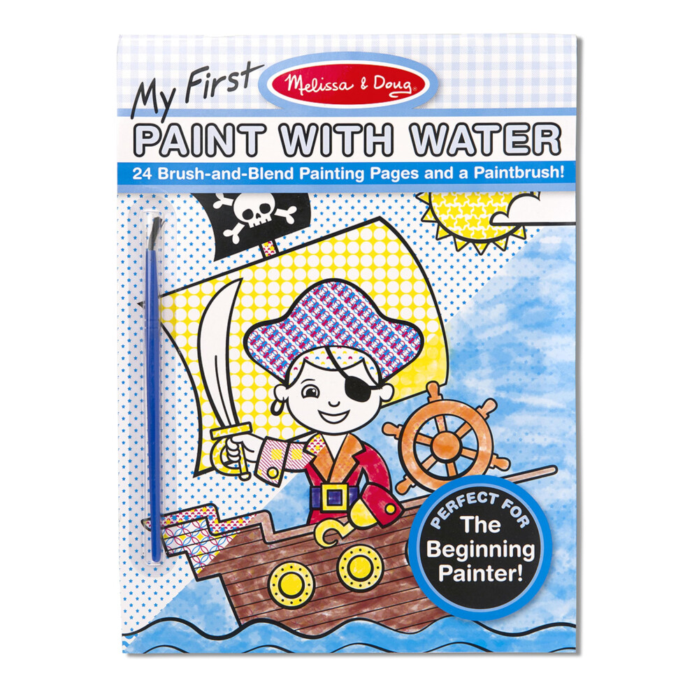 Melissa & Doug My First Paint With Water Kids' Art Pad With Paintbrush