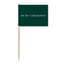 Mathematical Formula Expressions Calculating Sinusoidal Toothpick Flags Marker Topper Party Decoration