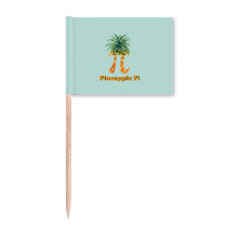 Mathematical Pi Fruit Calculation Toothpick Flags Marker Topper Party Decoration