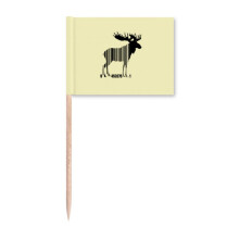 Moose's Green Grass Horn Art Deco Fashion Toothpick Flags Marker Topper Party Decoration