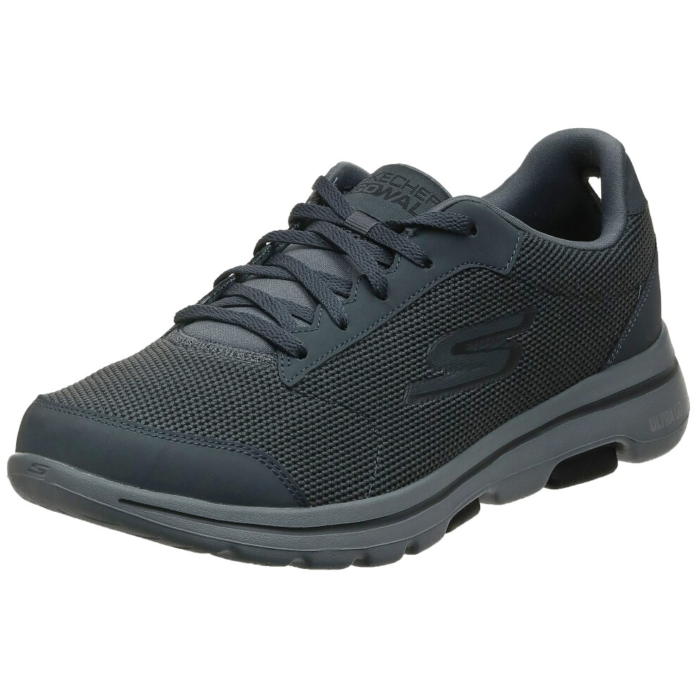 Skechers mens gowalk 5 Demitasse - Textured Knit Lace Up Performance W