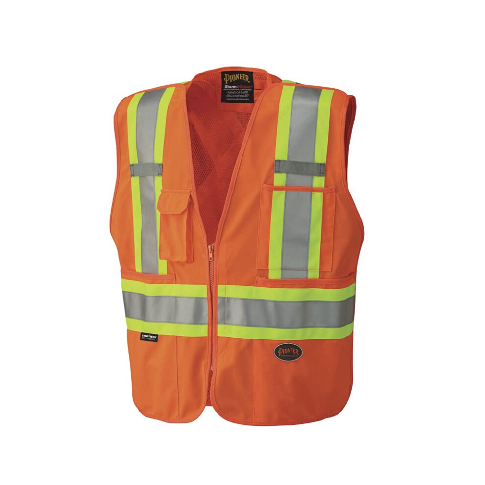 Pioneer Hi-Vis Safety Vest - StarTech Reflective Tape - Snap Break Awa