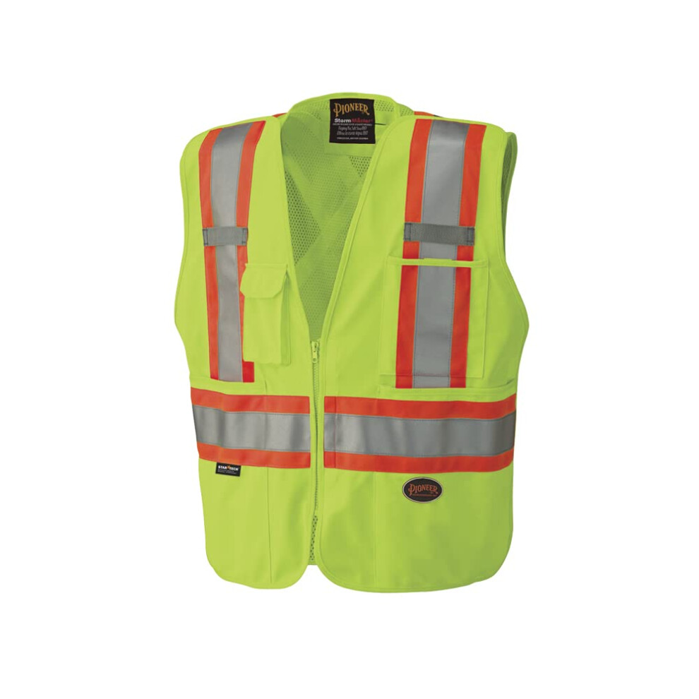 Pioneer Hi-Vis Safety Vest - StarTech Reflective Tape - Snap Break Awa