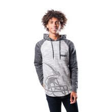 Ultra Game NFL Cleveland Browns - Sudadera con capucha de forro polar bordada para hombre, color gris raglαn, tinte espacial, mediano