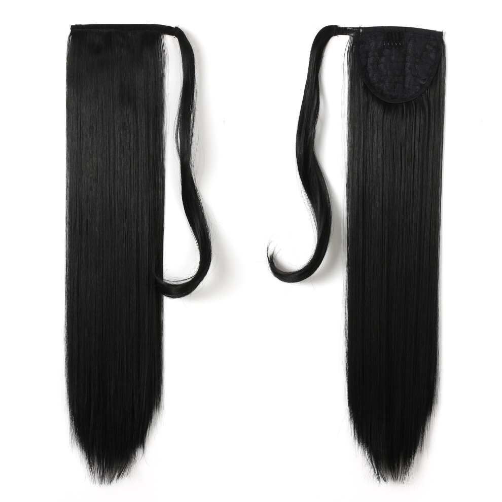 Onedor Unisex Not,Specified 24"" Straight Wrap Around Ponytail Extension For Women. Premium