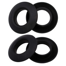 BETOBIER 4 PCS Universal Kayak Paddle Paddle Rings para caiaque e canoas - sem mais deslizando para cima e para baixo (preto)
