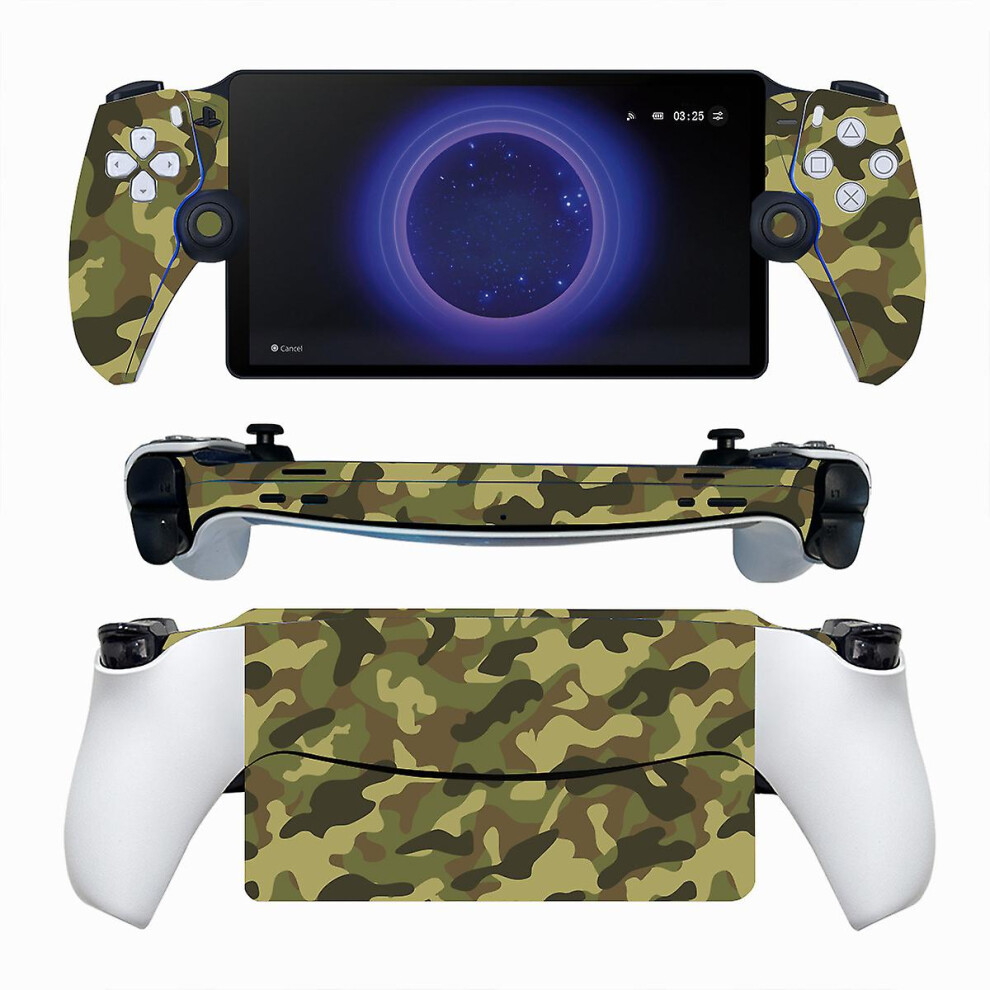 (B) Camouflage Skin Sticker For Ps Portal Remote Player Console, Anti-scratch Vinyl Skin Decal Cover Bubble-free For Playstation Portal-image-OPC-PFKVXCW-NEW