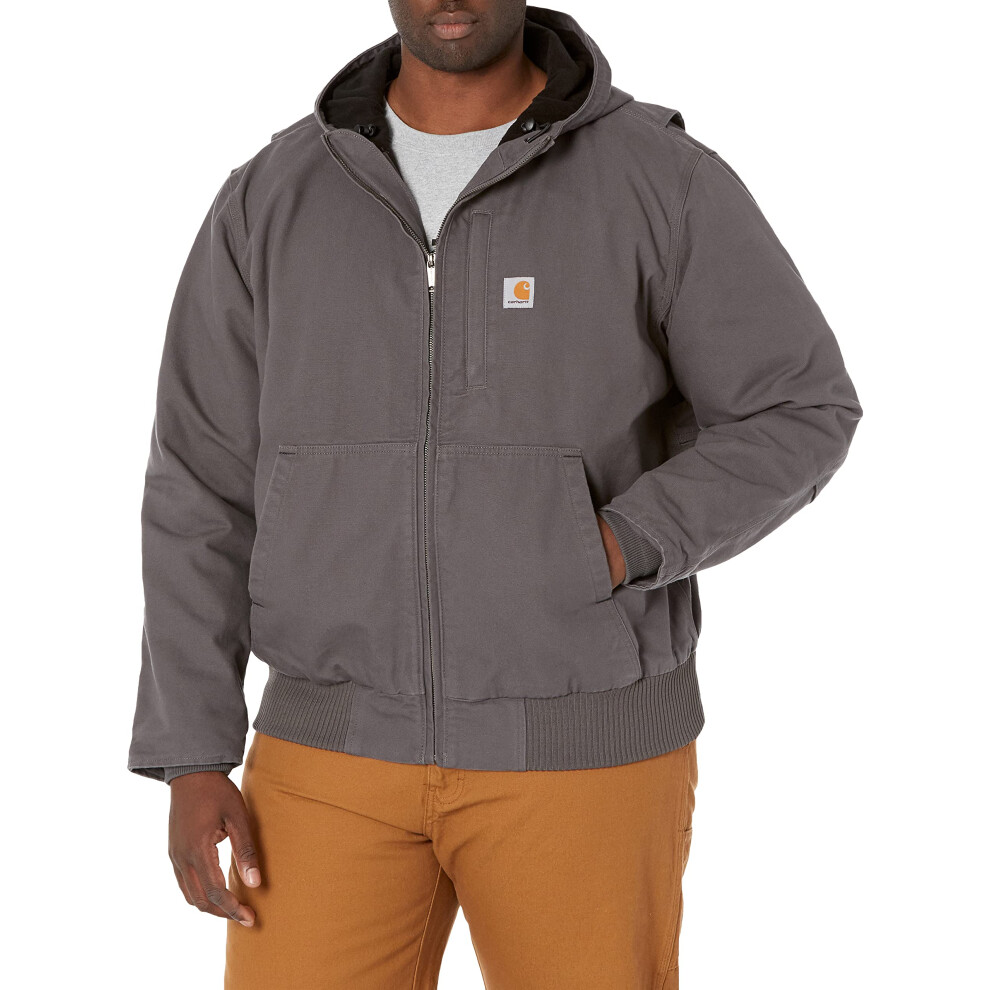 carhartt mens Loose Fit Washed Duck Insulated Active Jacket (Big  Tall