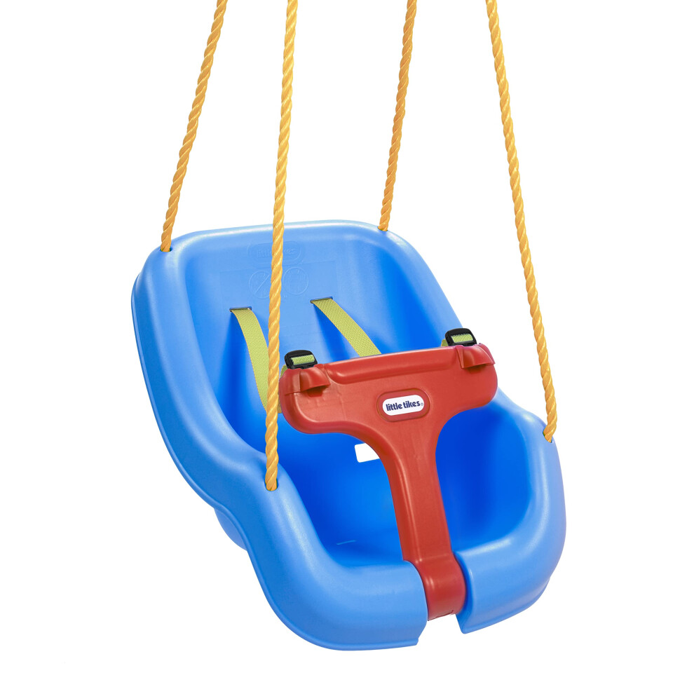 Little Tikes Snug 'n Secure Blue Swing with Adjustable Straps  2-in-1