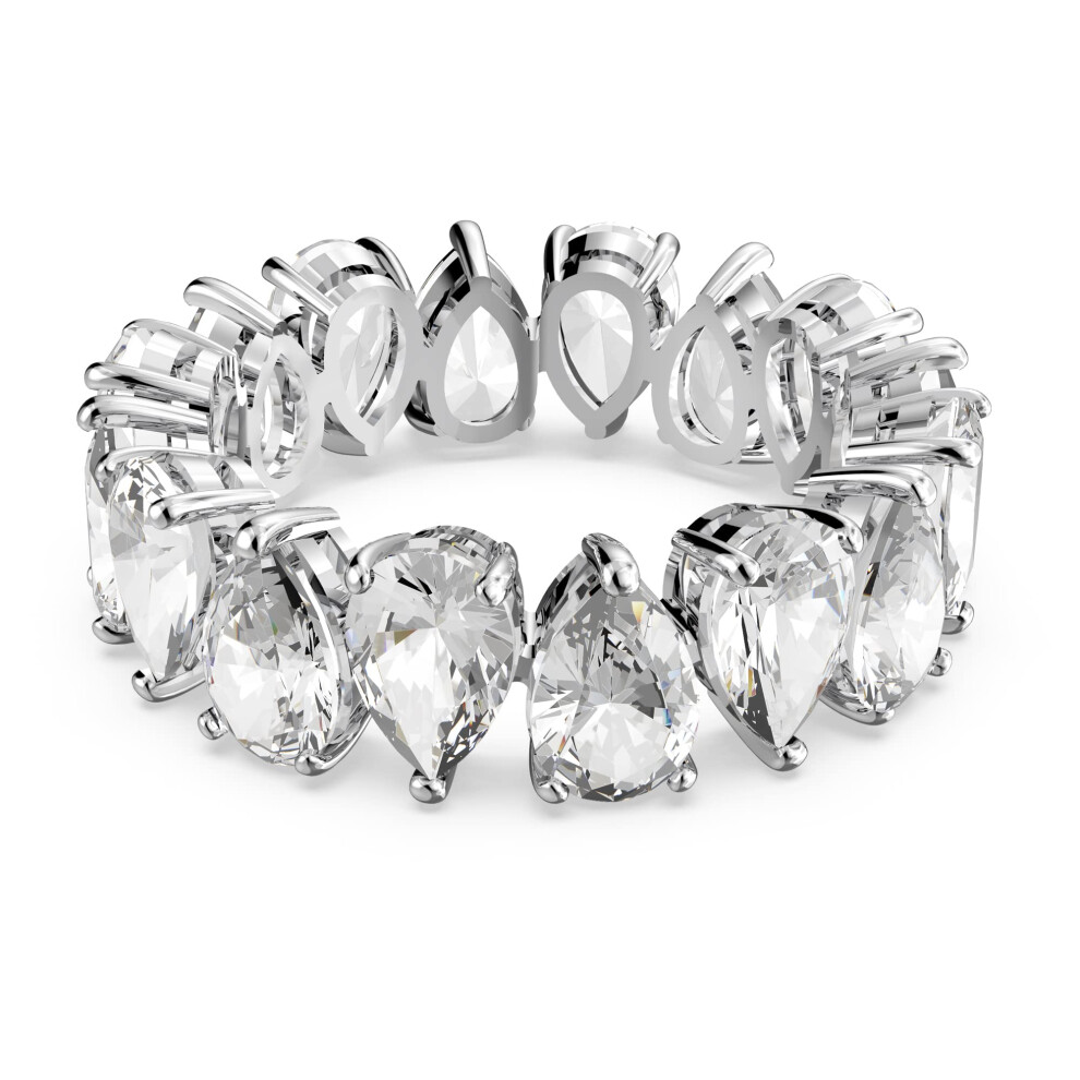 Bague Swarovski Pear Vittore pour femme avec cristaux blancs en forme de poire
