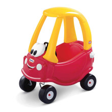 Little Tikes - Cozy Coupe Voiture d'enfant - Mini Véhicule pieds au sol à pousser avec véritable klaxon - Pour 18 mois et +
