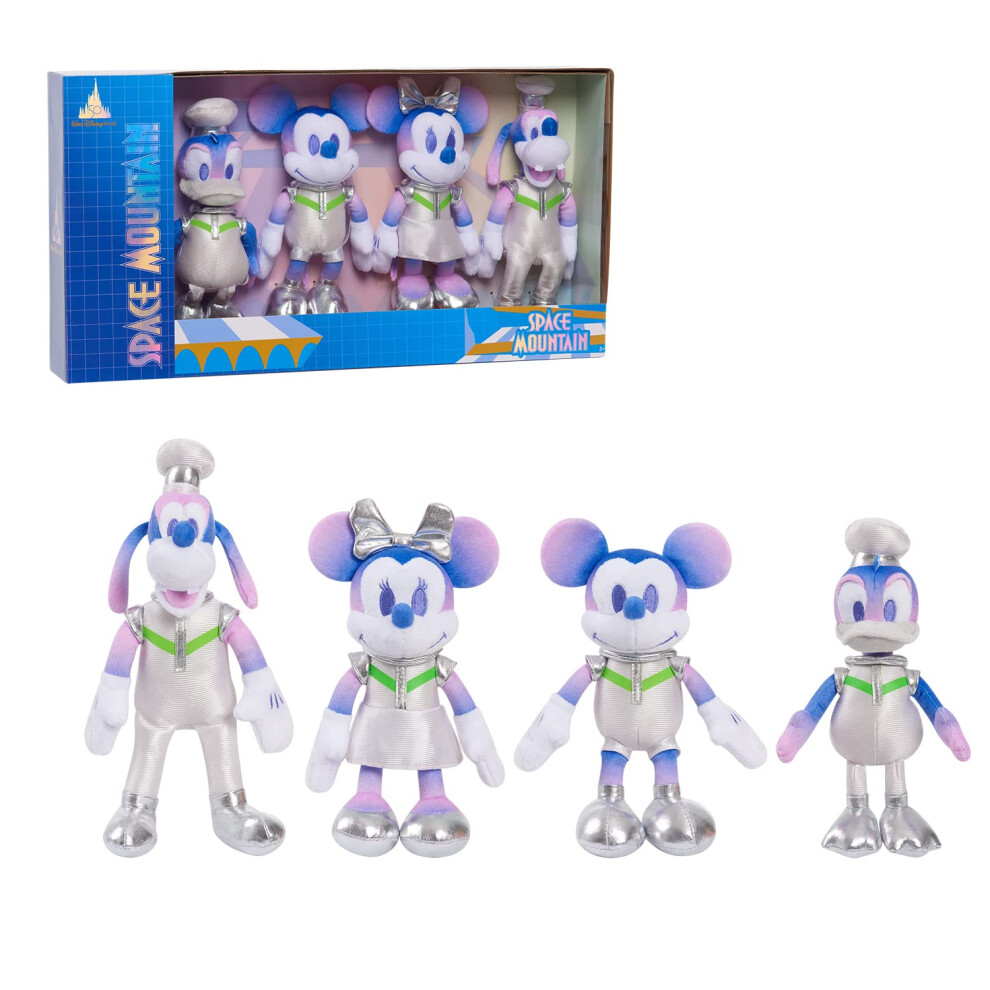 Disney 50th Anniversary Space Mountain Plush Set - Mickey  Minnie  Don