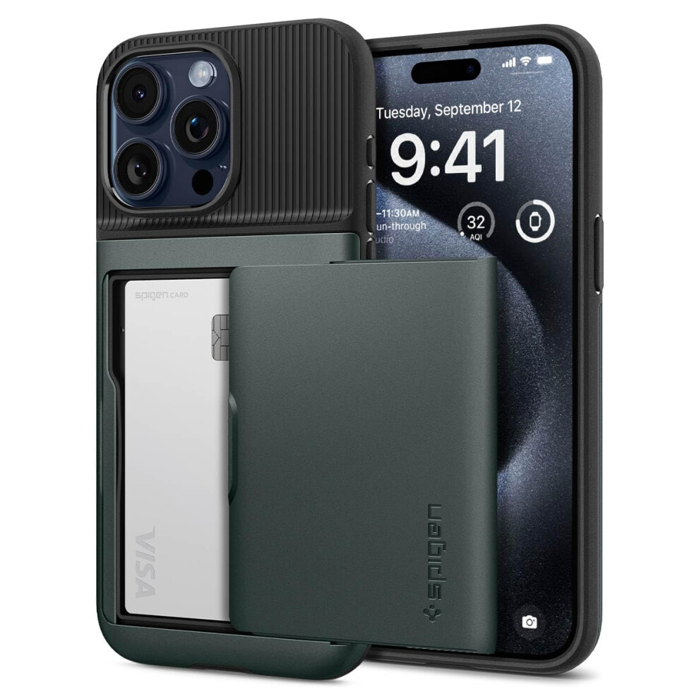 Spigen Slim Armor CS Designed for iPhone 15 Pro Case (2023)  [Military