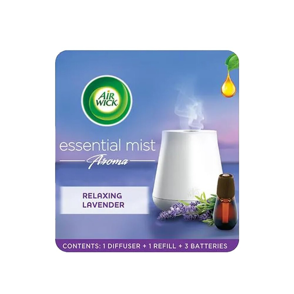 Air Wick Essential Mist Starter Kit  Diffuser + 1 Refill  Lavender and