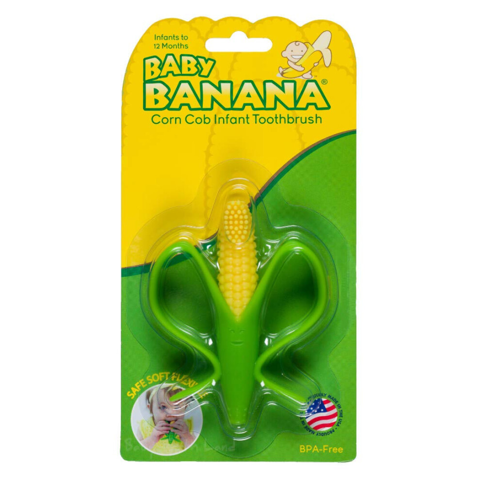 Baby Banana - Corn Cob Toothbrush  Training Teether Tooth Brush for In