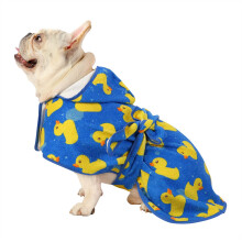 HDE Peignoir pour Chien Super Absorbant  Schage Rapide pour Chiot Serviette Wrap Manteau Rglable Aprs Le Bain Peignoirs avec Capuche pour Chi