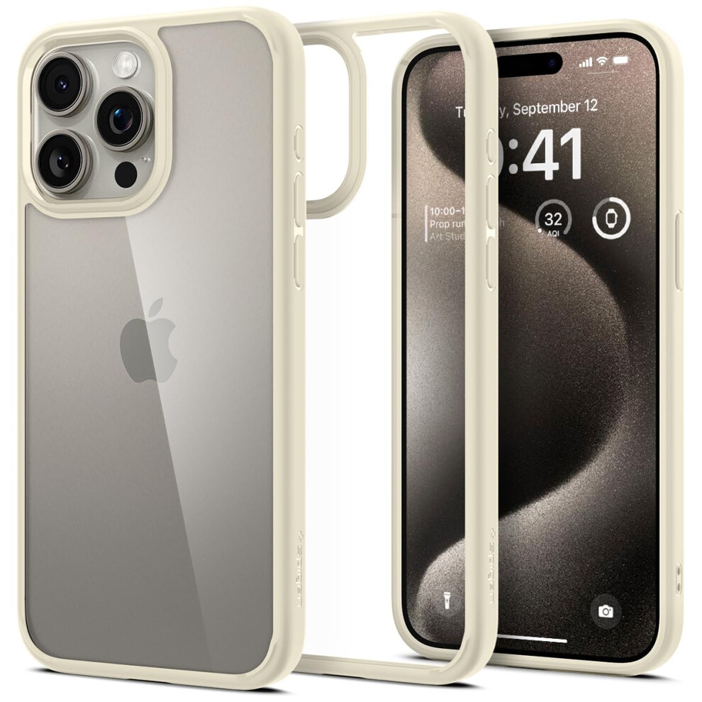 Spigen Ultra Hybrid Designed for iPhone 15 Pro Case (2023)  [Anti-Yell