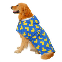 HDE Peignoir pour chien super absorbant  schage rapide pour chiot - Manteau rglable aprs le bain avec capuche pour chiens tailles S-XXL - Can